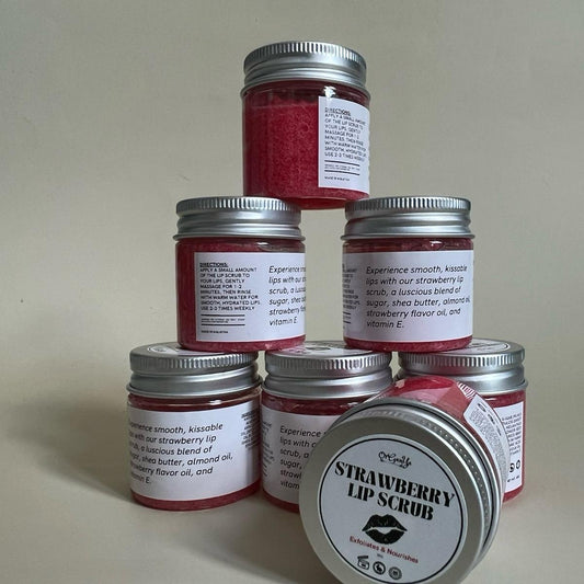 ORGANYA Lip Scrub Strawberry flavored with Shea Butter