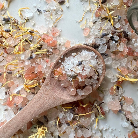 ORGANYA Bath Salt & Foot Soak - Pink Himalayan, Epsom & Dead Sea Salt