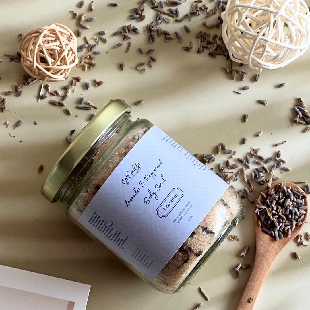 ORGANYA Dry Body Scrub - Pink Himalayan & Epsom Salt