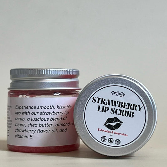 ORGANYA Lip Scrub Strawberry flavored with Shea Butter